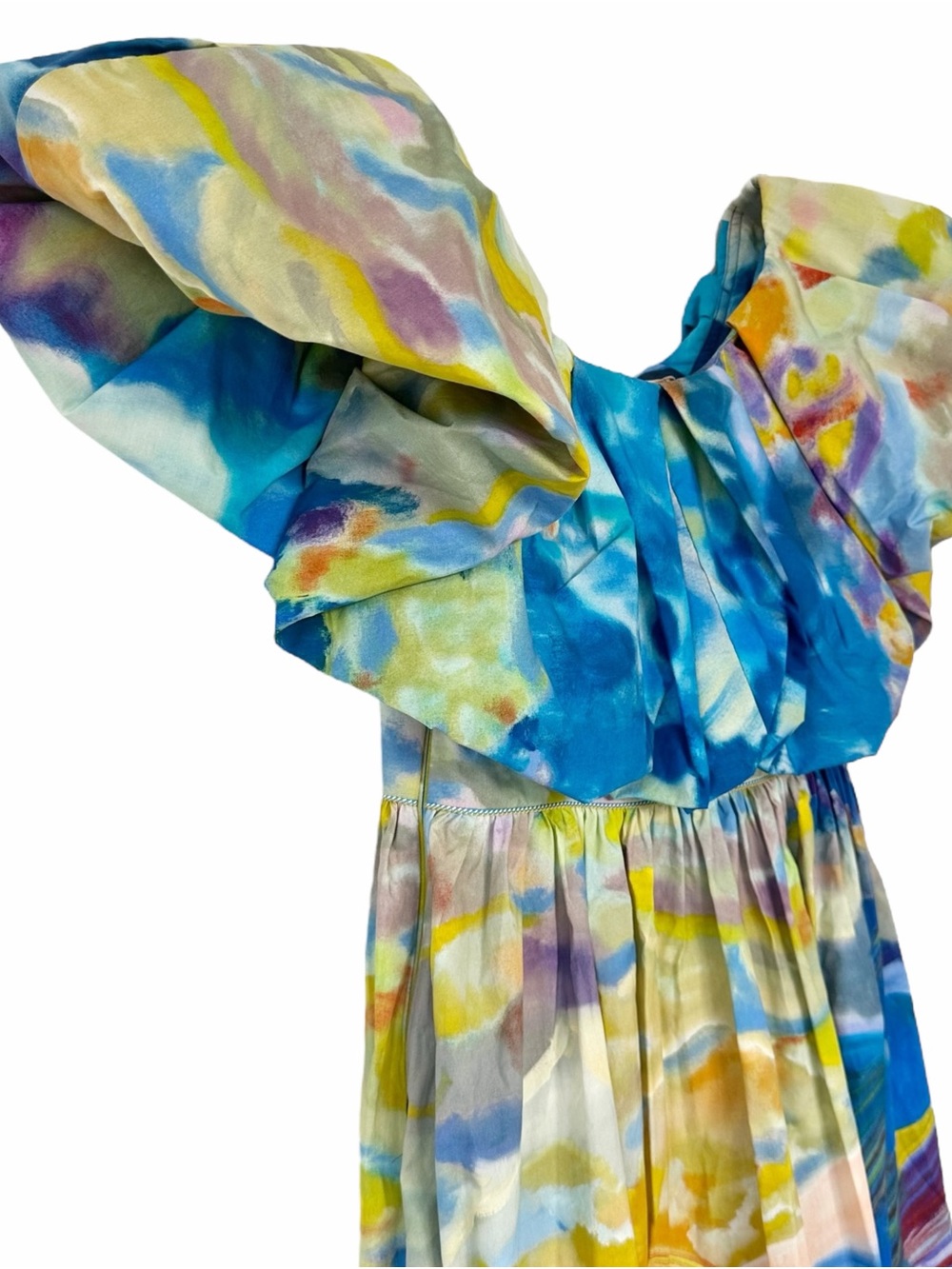 NWT Ulla Johnson Francesca Tuck Landscape Limited Edition Midi Dress Size 4 - Picture 10 of 14
